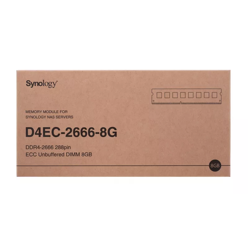 Synology - DDR4 - módulo - 8 GB - DIMM 288-PIN - 2666 MHz / PC4-21300 1.2 V sin búfer ECC