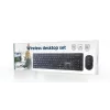 Gembird KBS-WCH-04 Conjunto de escritorio inalámbrico (teclado + ratón), negro, distribución US