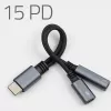 Adaptador 2 en 1 USB-C a USB-C y jack de 3,5 mm PD 15W