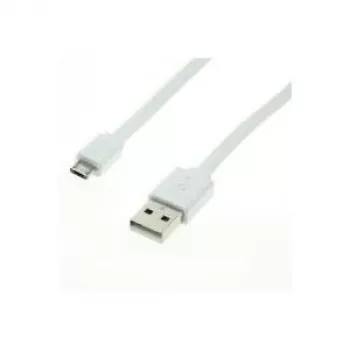 ROLINE - Cable USB - USB Type-A, 4 polos (macho) - Micro-USB Type-B de 5 polos (macho) - 1 m (USB/USB 2.0) - encapsulado - blanco (11.02.8761)