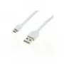 ROLINE - Cable USB - USB Type-A, 4 polos (macho) - Micro-USB Type-B de 5 polos (macho) - 1 m (USB/USB 2.0) - encapsulado - blanco (11.02.8761)