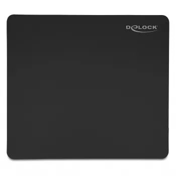 Alfombrilla de ratón DeLOCK 12152 negra 400x450 mm goma base antideslizante