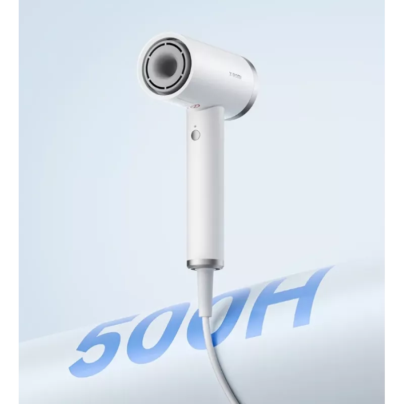Secador de pelo Xiaomi GSHGL01LX 1600 W, motor 110000 rpm, velocidad del aire 62 m/s, plata/blanco, cable de 1,7 m
