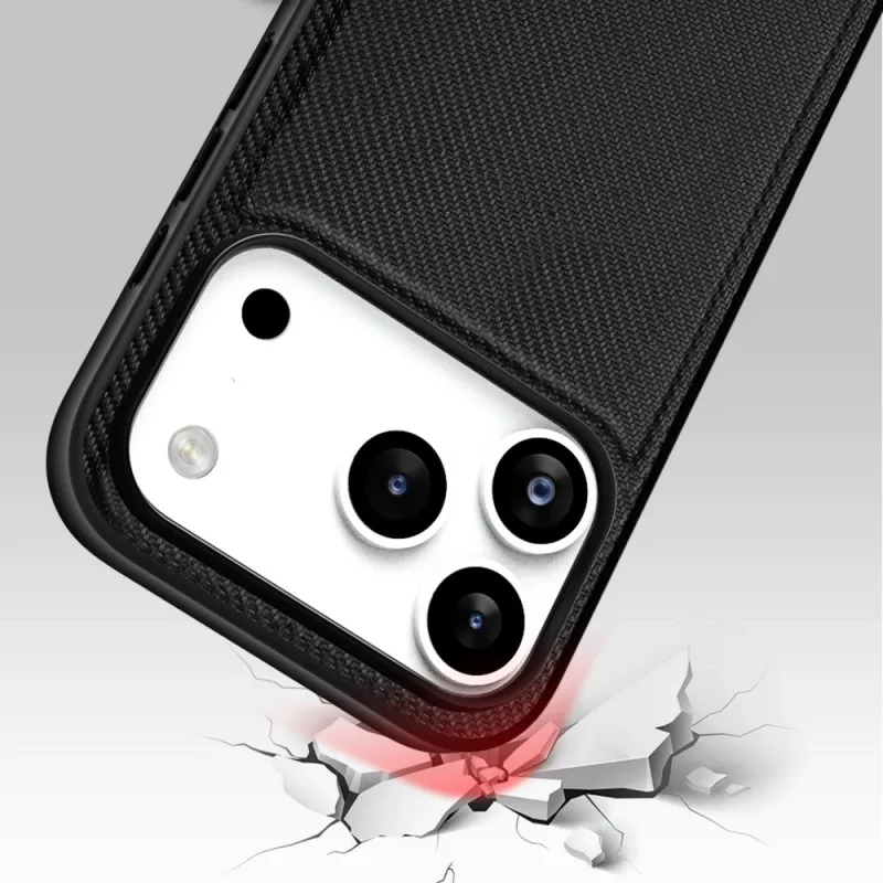 Nevox StyleShell NYLO 2528 Funda para iPhone 17 Pro, negro