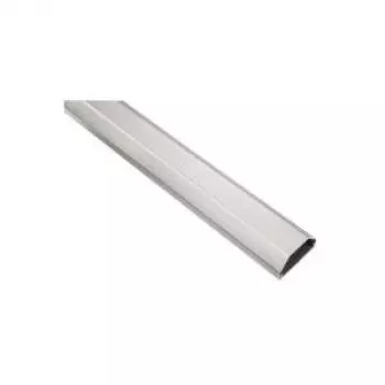 Hama Canaleta de cables de aluminio, sistema portacables plateado