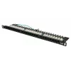 Patch panel Extralink CAT6 UTP 0.5U 24 puertos