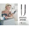 Beper P301PIS200 plancha de pelo, placas cerámicas, 130-230°C, 6 ajustes de temperatura, negro/gris