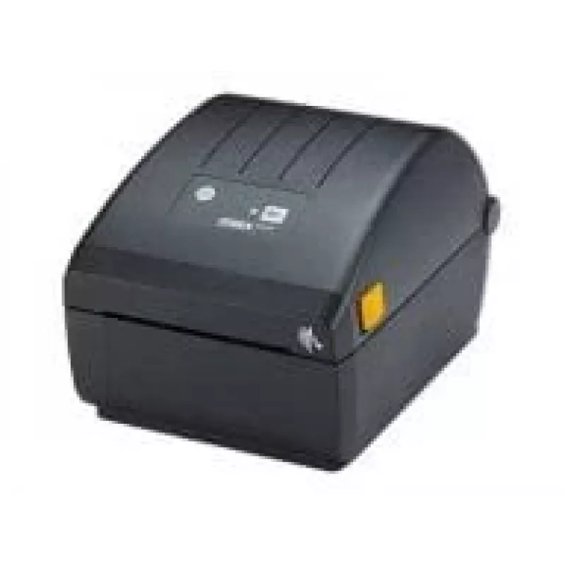 Zebra ZD220 ZD22042-D1EG00EZ impresora de etiquetas de sobremesa de térmica directa, 203 DPI, 102 mm/s, rollo de 11,2 cm, USB, dispensador, negra