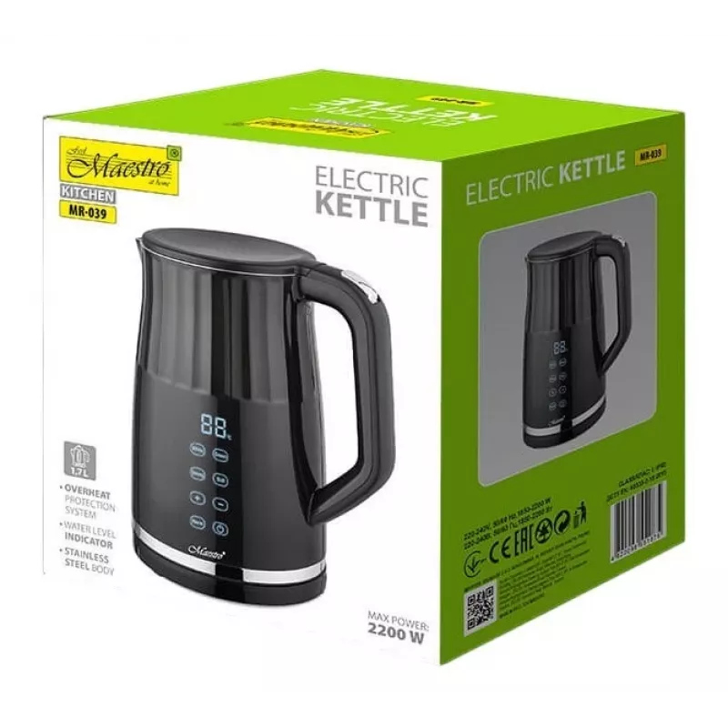 Maestro MR-039 hervidor eléctrico, 1,7 L, 2200 W