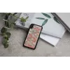Funda protectora iKins para iPhone XS / iPhone X, estampado rombos, negra