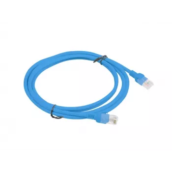 Cable de red LANBERG PCU6-10CC-0200-B Cat6 U/UTP RJ-45 a RJ-45 2 m azul, conductor CCA, 250 MHz