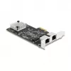 Tarjeta de red DeLOCK 81261 PCI Express x2, 2 x RJ45 5 Gigabit LAN