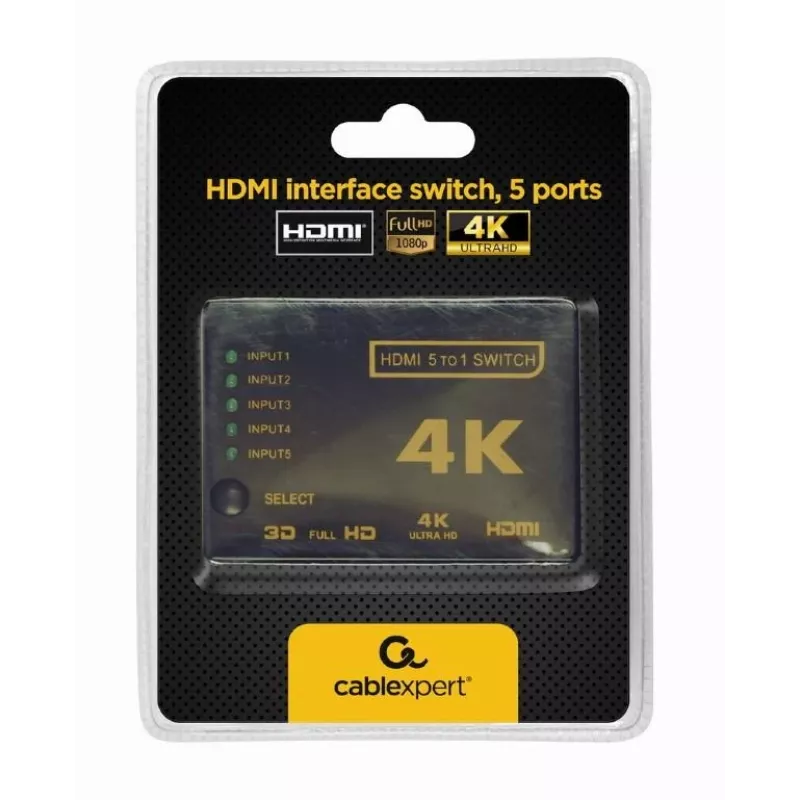 Conmutador de vídeo Gembird DSW-HDMI-53