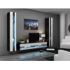 Soporte de TV para cama meble VIGO NEW 30/180/40, 1800×400×300 mm, tablero superior negro, estructura de aglomerado