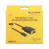 Adaptador de cable de vídeo DeLOCK 85263 USB Type-C a VGA 3 m negro