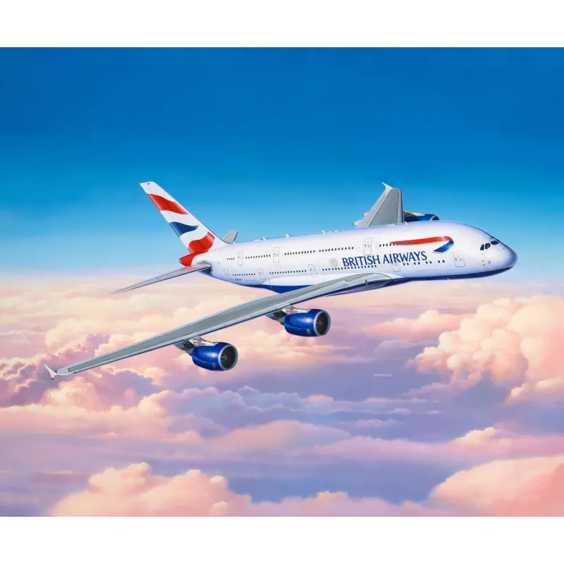 Revell 03922 Airbus A380-800 British Airways kit de maqueta de plástico, 1:144