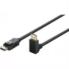 Goobay cable DisplayPort acodado a 90°, DisplayPort 2.0/2.1, 54 Gbit/s, 8K 144 Hz, 2 m
