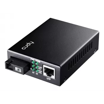 Convertidor de medios de red Cudy MC100GSB-60B 1000 Mbit/s multimodo monomodo negro