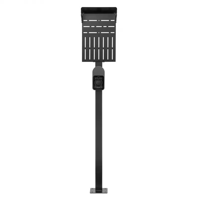 Soporte de exterior para cargadores de coche eléctrico e híbrido enchufable Maclean, acero, 15 kg máx., MCE456