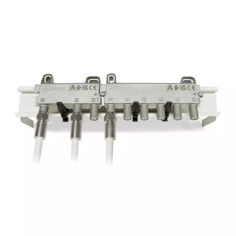 Distribuidor de 6 vías Televes VT612FZ 5–1218 MHz 12 dB