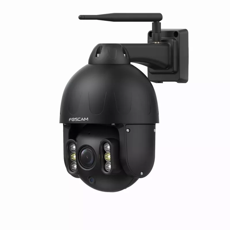 Cámara de vigilancia IP domo Foscam SD8P 8 MP, 4K 3840 x 2160, zoom óptico 4x, PTZ, IR 50 m, Wi-Fi, MicroSD hasta 256 GB