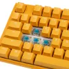 Teclado gaming Ducky One 3 Amarillo, RGB-LED - MX-Azul (US)