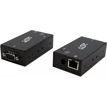 Servidor de dispositivos serie Exsys EX-6111-2 Ethernet a 1×RS-232 con fuente de alimentación externa 5V 4A