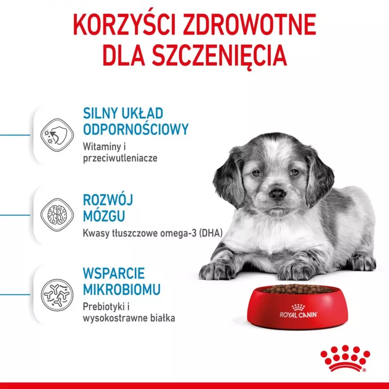 Royal Canin Medium Puppy alimento seco para cachorros 4 kg, maíz, aves