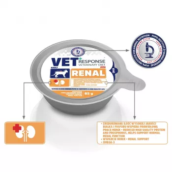 VET RESPONSE Renal - Comida húmeda para gatos - 85 g