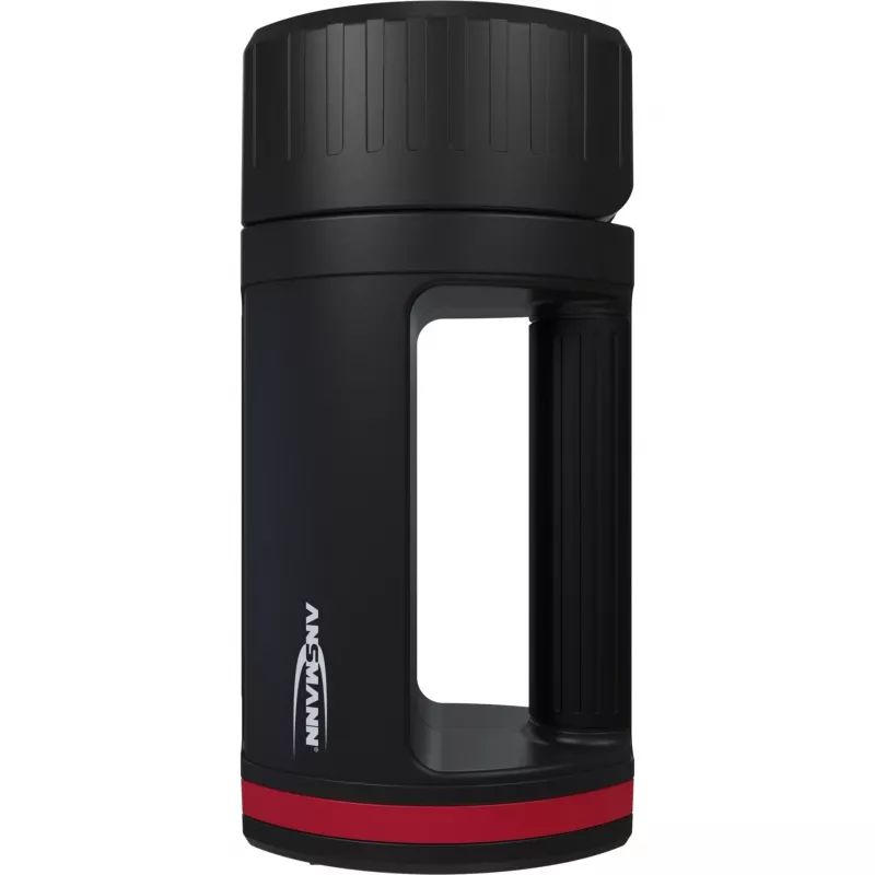 Ansmann HS20R Pro 1600-0223 foco LED portátil de mano 20 W, IP20, 3 lámparas, negro/rojo