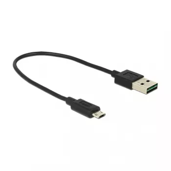 Cable USB DeLOCK 84804 USB 2.0 0,2 m USB A Micro-USB B negro