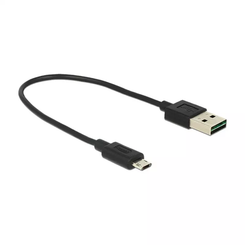 Cable USB DeLOCK 84804 USB 2.0 0,2 m USB A Micro-USB B negro