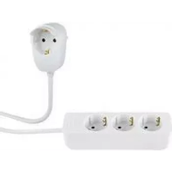Alargador eléctrico REV 0012312114 2 m 4 tomas AC interior Blanco