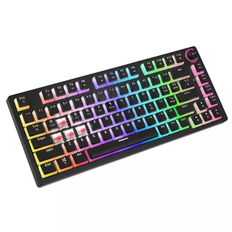 Teclado gaming Savio SAVGK-PHENIX RED PUDDING mecánico RGB Wireless
