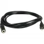 Wentronic Goobay cable alargador de jack 3,5 mm, negro, 3 m – conector jack 3,5 mm macho (3 polos, estéreo) > conector jack 3,5 mm hembra (3 polos, estéreo) (50432)