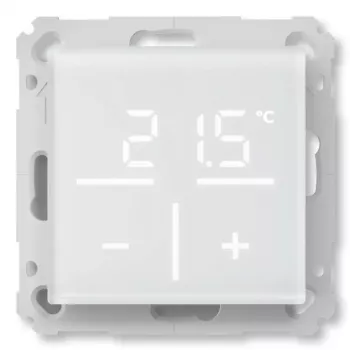 Termostato de pared de cristal Homematic IP 161333A0 con sensor de CO2, RF digital, 230 V, 54,5×54,5×29 mm