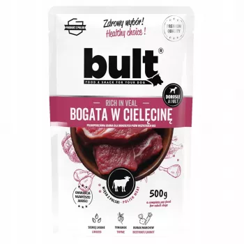 BULT Rico en ternera - Comida húmeda para perros - 500g