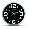 Reloj de pared de cuarzo Esperanza Zurich EHC013K, ovalado, negro/blanco