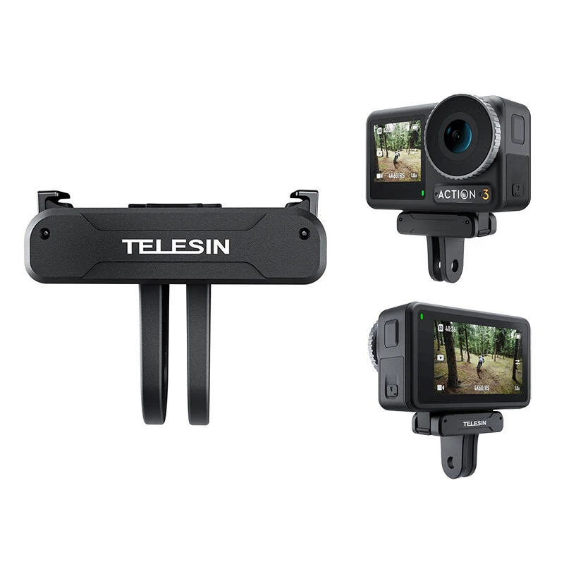 Adaptador magnético de dos pinzas Telesin OA-TPM-T04 para cámara DJI Action 4/3