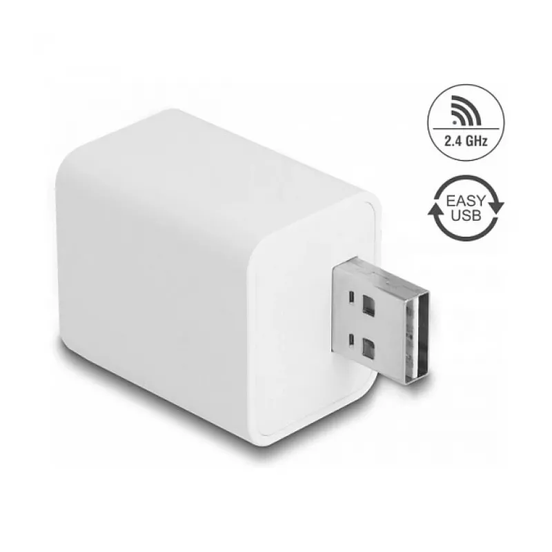 Enchufe inteligente DELOCK 11832 — enchufe inteligente Wi-Fi de interior, 2 A, 2400 MHz, blanco