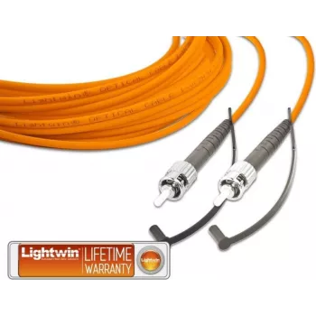 LIGHTWIN LSP-50 ST-ST1 - Cable de fibra óptica simplex, MM OM2, ST - ST, 1,0 m (LSP-50 ST-ST 1.0)