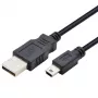 Cable USB - Mini-USB 1 m, negro