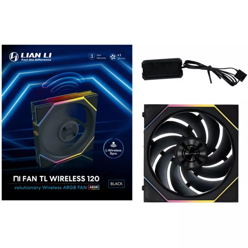 Ventilador de caja Lian Li UNI FAN TL 120mm ARGB - Negro