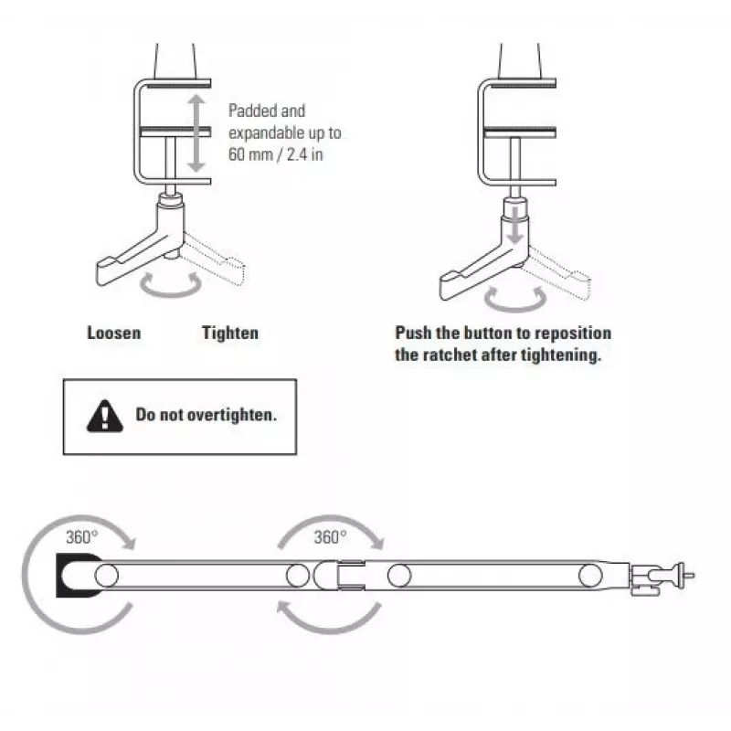 Brazo de micrófono Elgato Wave Mic Arm Low Profile — brazo articulado ajustable de perfil bajo para estudio y streaming