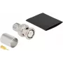 Conector macho BNC para crimpar DeLOCK 90024 LMR 400 con tubo termorretráctil