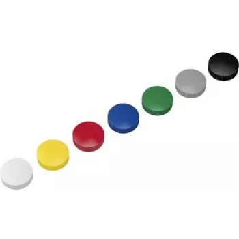 Maul Magnet MAULsolid (Ø x H) 38 mm x 15,5 mm redondo amarillo, rojo, azul, blanco, verde, gris, negro 10 uds. 6163999 (6163999)
