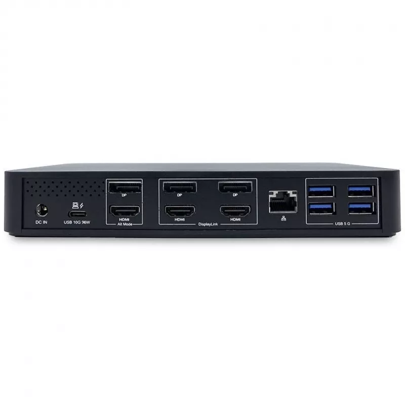 TERRA 1480375 Base de acoplamiento/replicador de puertos para portátil con cable USB 3.2 Gen 1 (3.1 Gen 1) Type-C Negro