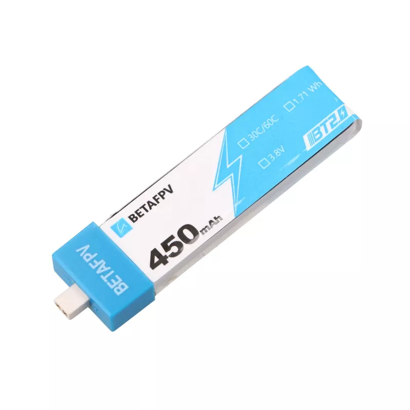 Pack de baterías para dron 1S BetaFPV BT2.0 450mAh pack de 4, 3,8V
