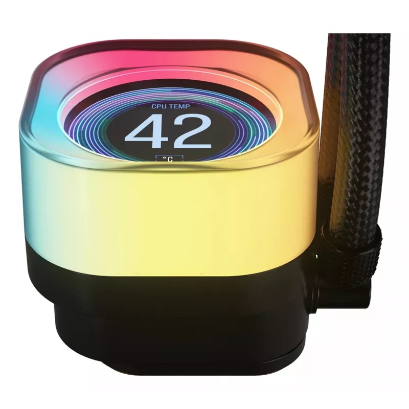 Ventilador de aire Corsair iCUE LINK TITAN 240 RX LCD 12 cm negro 300–2100 RPM