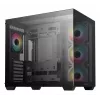 Caja de PC DeepCool CG530 4F semitorre negra — cristal templado, ATX/ITX/Micro ATX, 3 ventiladores de 120mm, USB-C